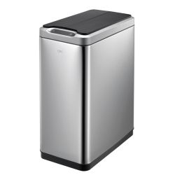EKO Phantom Sensor Bin 20+20 ltr - mat RVS/zwart