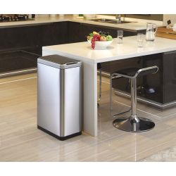 EKO Phantom Sensor Bin 45 ltr - mat RVS/zwart