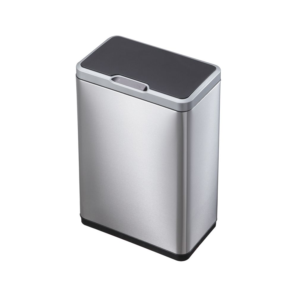 EKO Mirage Sensor Bin 20+20 ltr - mat RVS/zwart