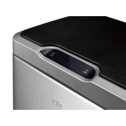 EKO Mirage Sensor Bin 20+20 ltr - mat RVS/zwart