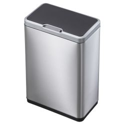 EKO Mirage Sensor Bin 45 ltr - mat RVS/zwart