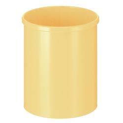 Ronde papierbak 15 ltr - geel