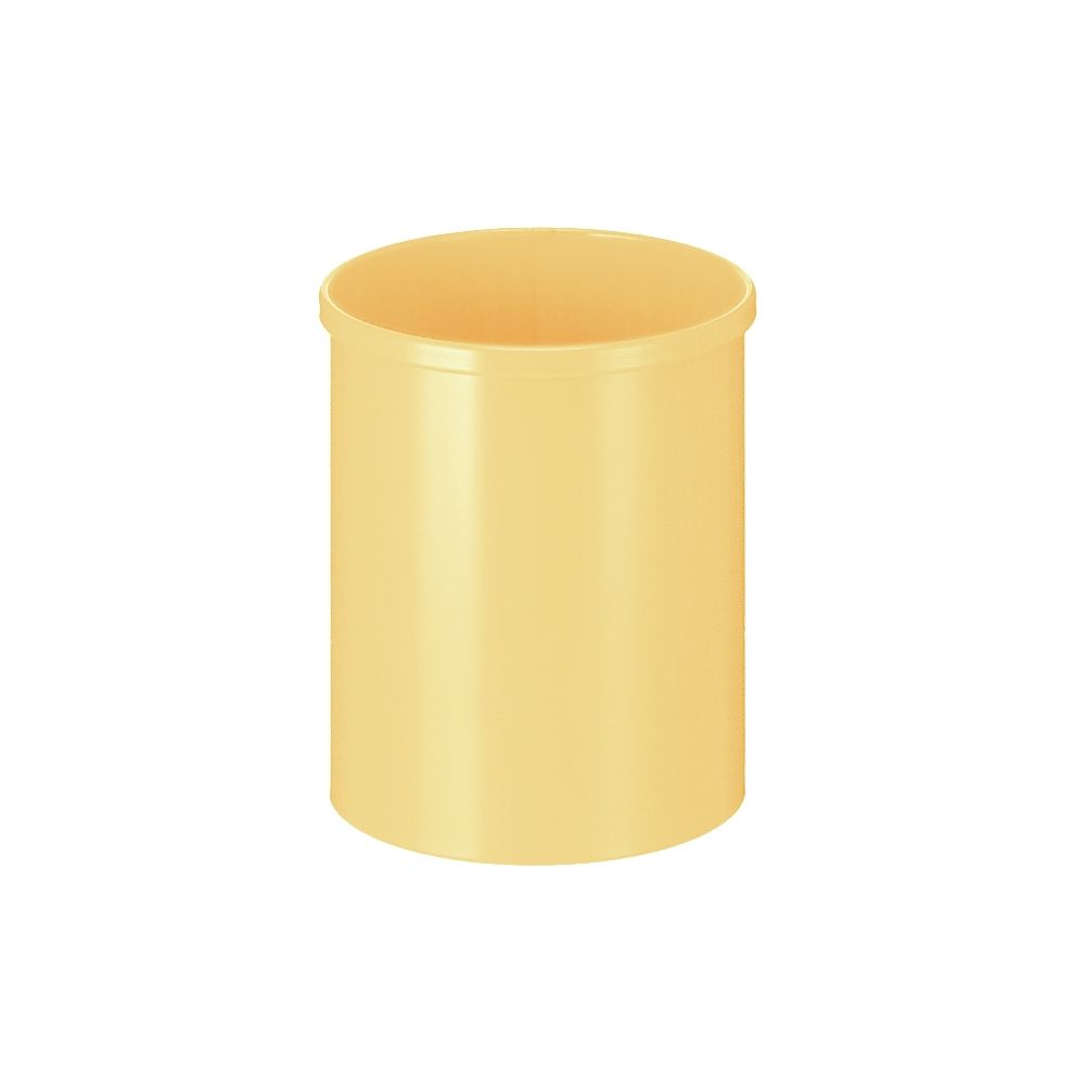 Ronde papierbak 15 ltr - geel