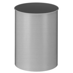 Ronde papierbak 30 ltr - aluminium