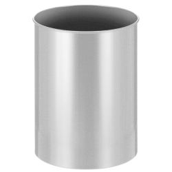 Ronde papierbak 30 ltr - zilver