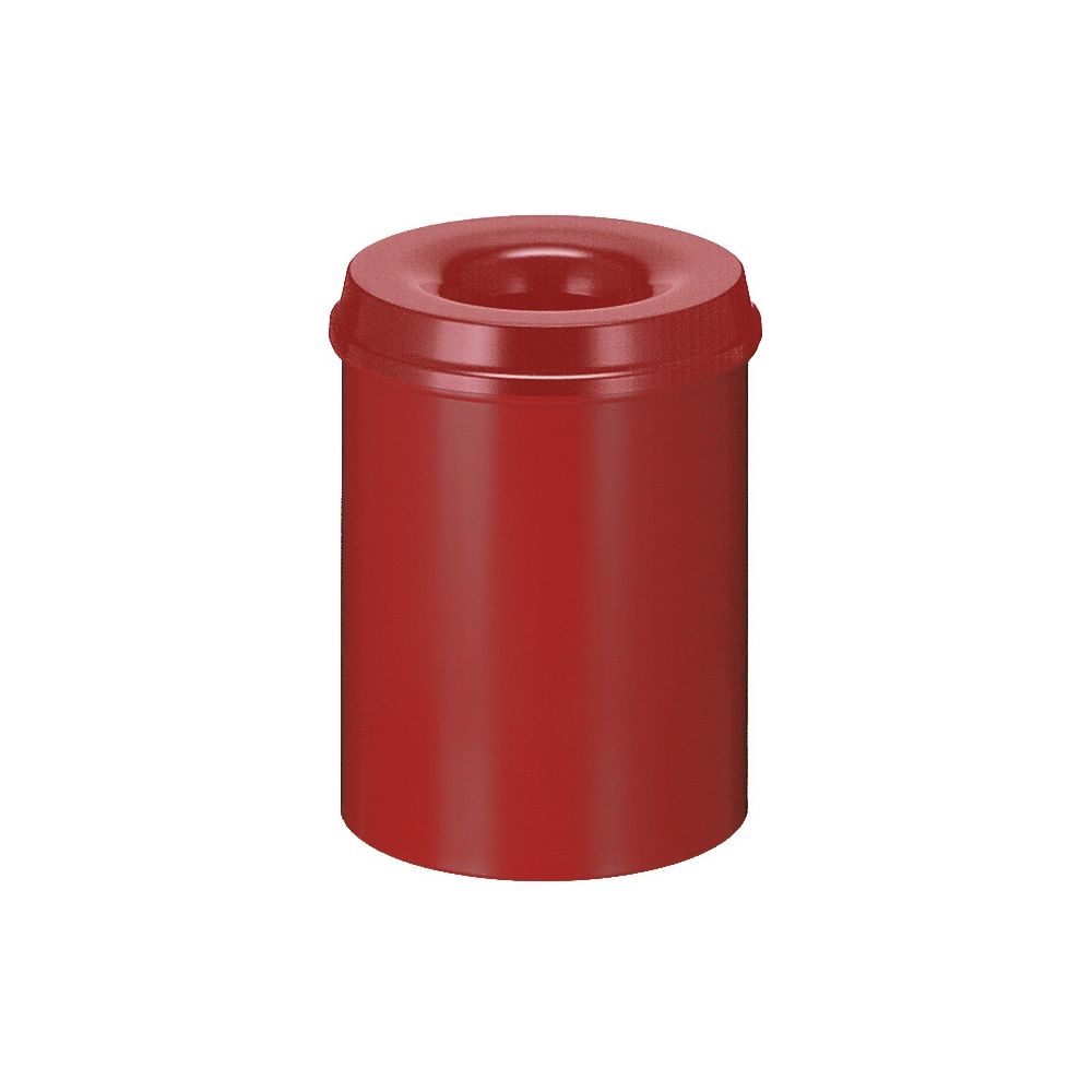 Vlamdovende papierbak 15 ltr - rood