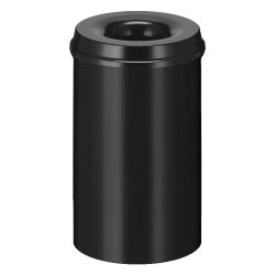 Vlamdovende papierbak 20 ltr - zwart