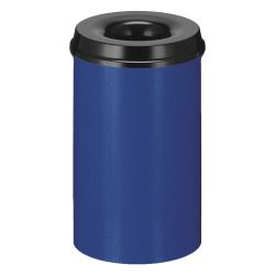 Vlamdovende papierbak 20 ltr - blauw/ zwart