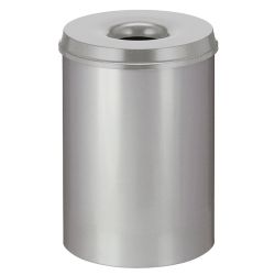 Vlamdovende papierbak 30 ltr - grijs