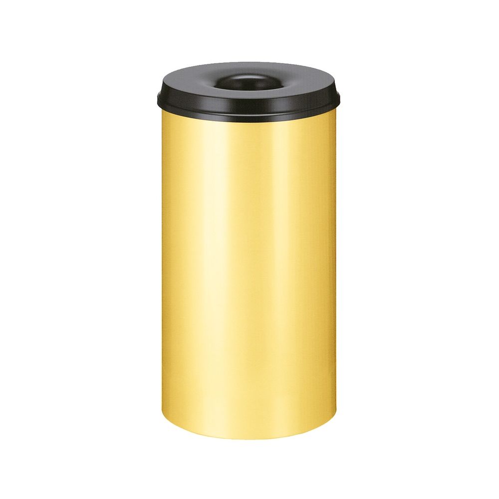 Vlamdovende papierbak 50 ltr - geel/zwart