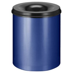 Vlamdovende papierbak 80 ltr - blauw/zwart