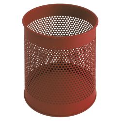 Geperforeerde papierbak 15 ltr - rood