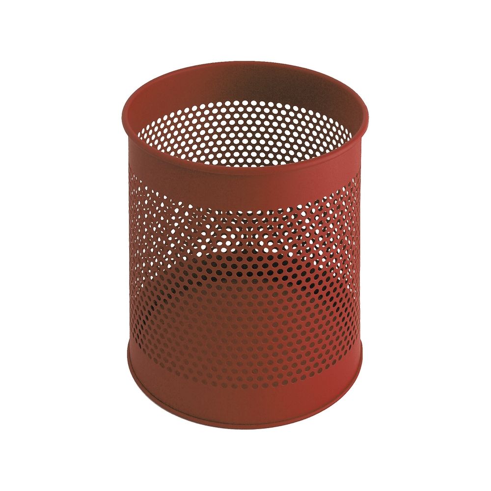 Geperforeerde papierbak 15 ltr - rood