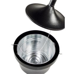 Rubbermaid Aladdin Smokers' Station - zwart