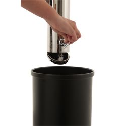 Wandasbak zuil rond RVS - RVS