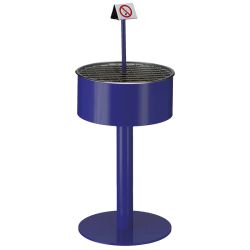 Zandasbak op voet - blauw