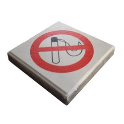 The DropPit The DropPit - Signaaltegel Rookverbod - wit/rood