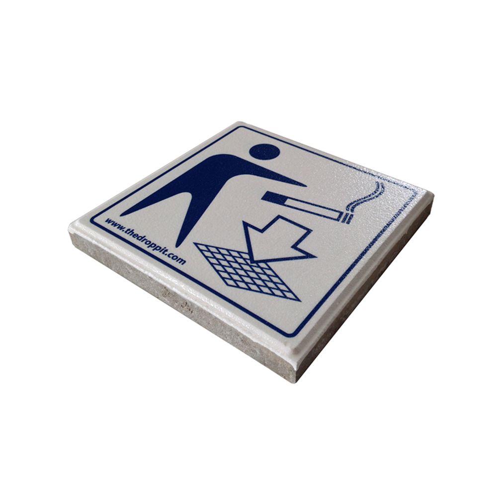 The DropPit The DropPit - Signaaltegel - wit/blauw