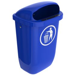 Afvalbak DIN-PK 50 ltr - blauw