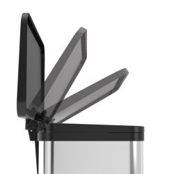 Hailo Öko Duo Plus 19 + 11 ltr - RVS/zwart