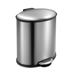 EKO Ellipse Step Bin 20 ltr - mat RVS