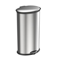 EKO Ellipse Step Bin 30 ltr - mat RVS