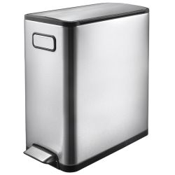 EKO Ecofly Step Bin 20 ltr - mat RVS