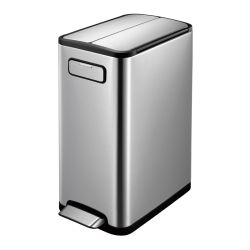 EKO Ecofly Step Bin 20+20 ltr - mat RVS
