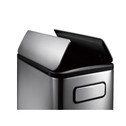EKO Ecofly Step Bin 20+20 ltr - mat RVS