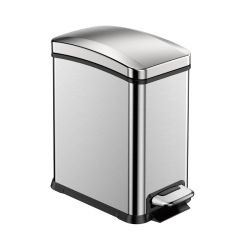 EKO New Rejoice Step Bin 8 ltr - mat RVS
