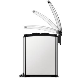 EKO New Rejoice Step Bin 15 ltr - mat RVS