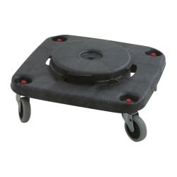 Rubbermaid Brute Dolly vierkant - zwart