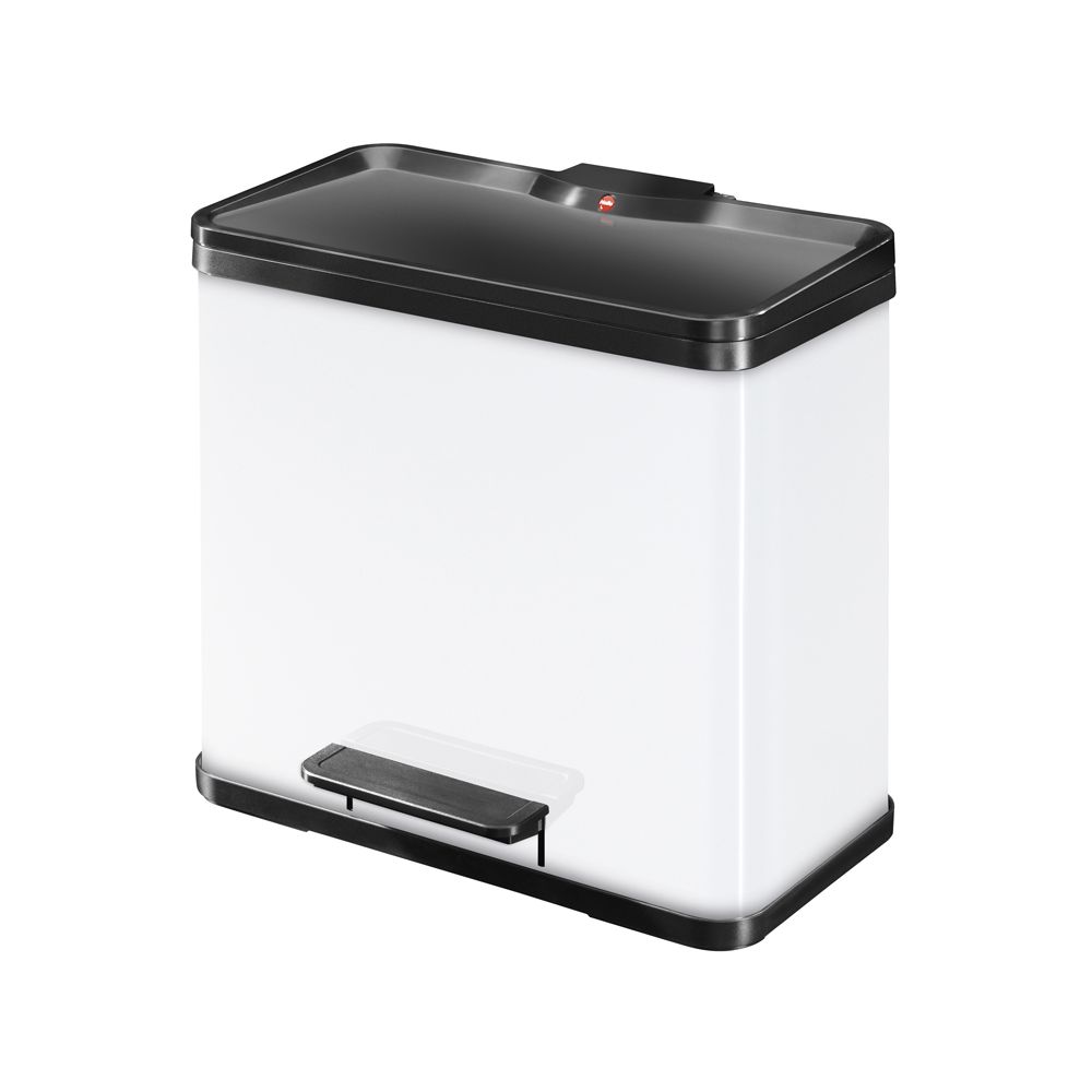 Hailo Öko Duo Plus 19 + 11 ltr - wit/zwart