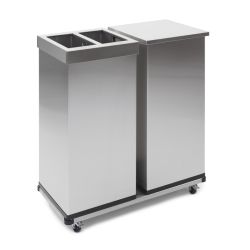 Carro-Lift Recycling 2x52,5 - mat RVS