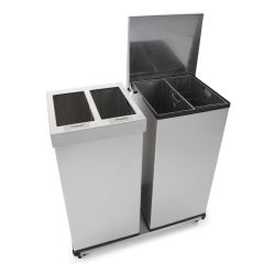 Carro-Lift Recycling 2x52,5 - mat RVS