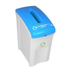 Mini Confidential Paper Envirobin, 55 ltr - grijs/blauw