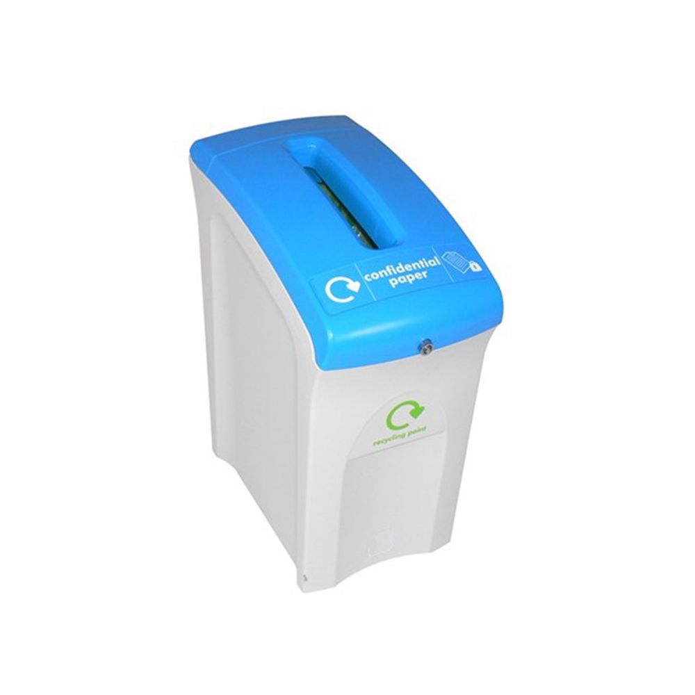 Mini Confidential Paper Envirobin, 55 ltr - grijs/blauw