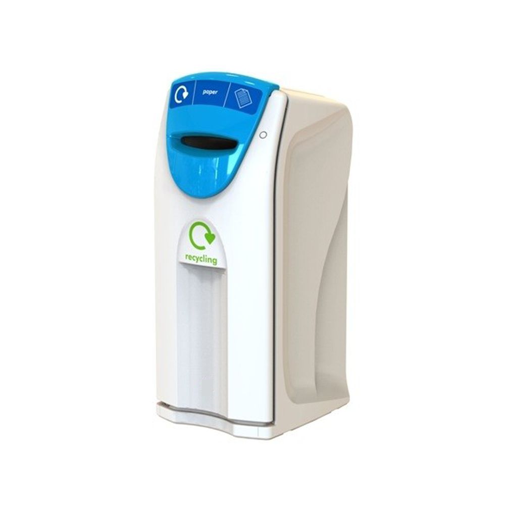 Maxi Envirobin met papieropening/ 140 ltr - grijs/ blauw