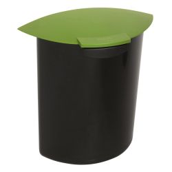 Inzet 6 ltr met deksel A - zwart/groen