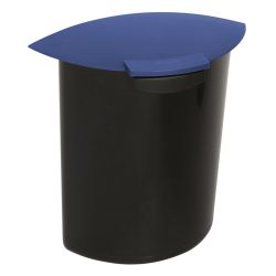 Inzet 6 ltr met deksel A - zwart/blauw