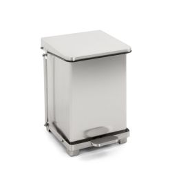 Industriële pedaalemmer 27 ltr - mat RVS