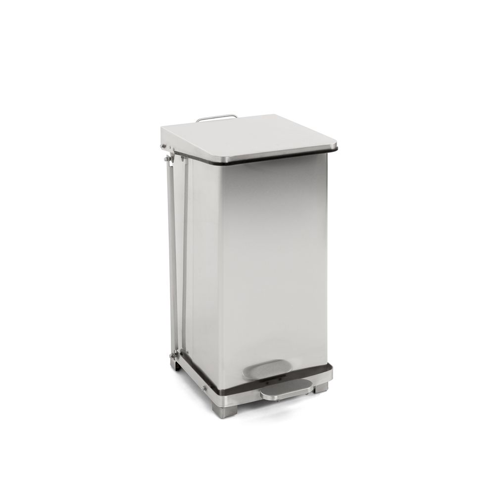Industriële pedaalemmer 45 ltr - mat RVS