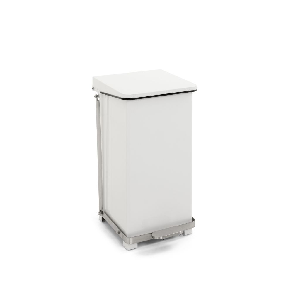 Industriële pedaalemmer 45 ltr - wit