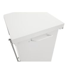 Industriële pedaalemmer 45 ltr - wit
