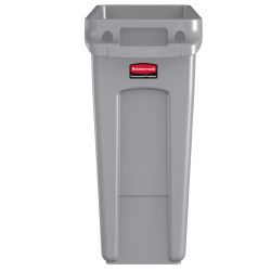 Rubbermaid Slim Jim met luchtsleuven 60 ltr - grijs