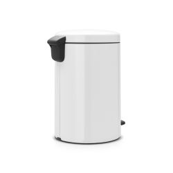 Brabantia Pedaalemmer newIcon 20 ltr met metalen binnenemmer - wit
