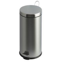 Pedaalemmer 30 ltr - mat RVS