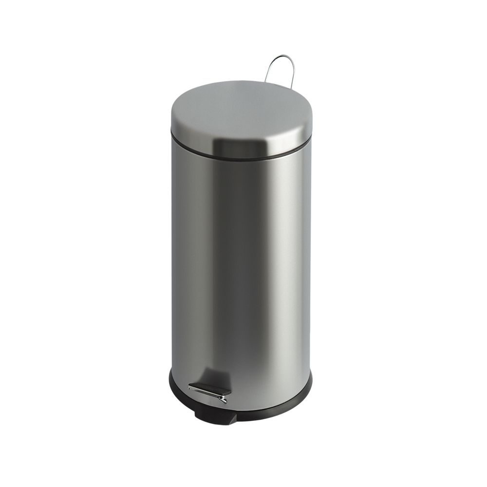 Pedaalemmer 30 ltr - mat RVS