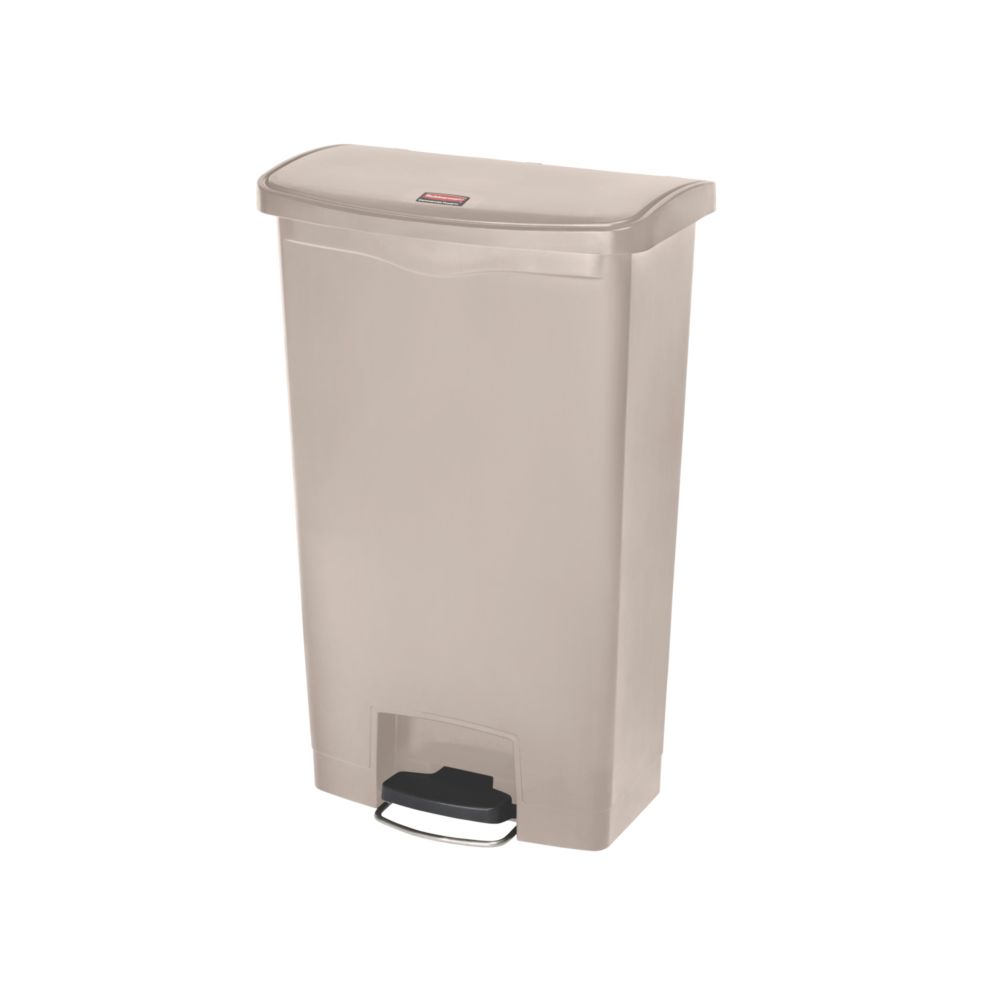 Rubbermaid Slim Jim Step On container Front Step kunststof 68 ltr - beige