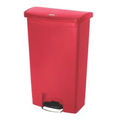 Rubbermaid Slim Jim Step On container Front Step kunststof 68 ltr - rood